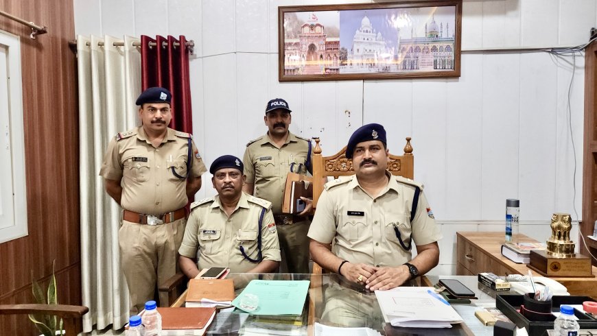 तमंचे से फ़ायर करने वाले युवक को पुलिस ने कराये हवालात के दर्शन।